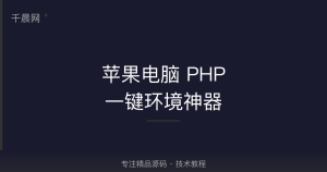 苹果电脑 php 一键环境神器【FlyEnv】-千晨网