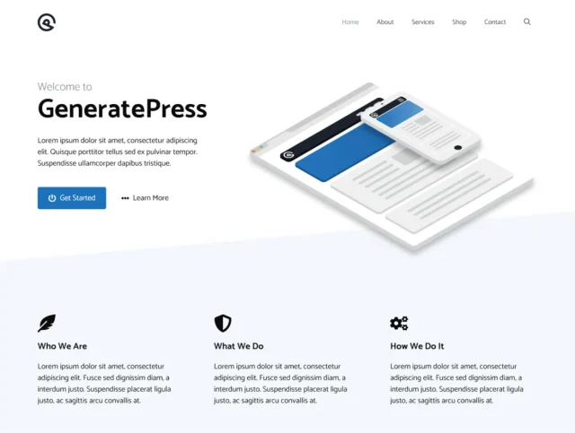 GeneratePress 主题截图